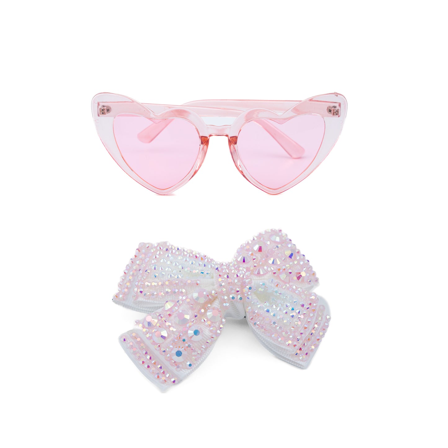 "Baddie" Sunglasses and Hair-Bow Combo