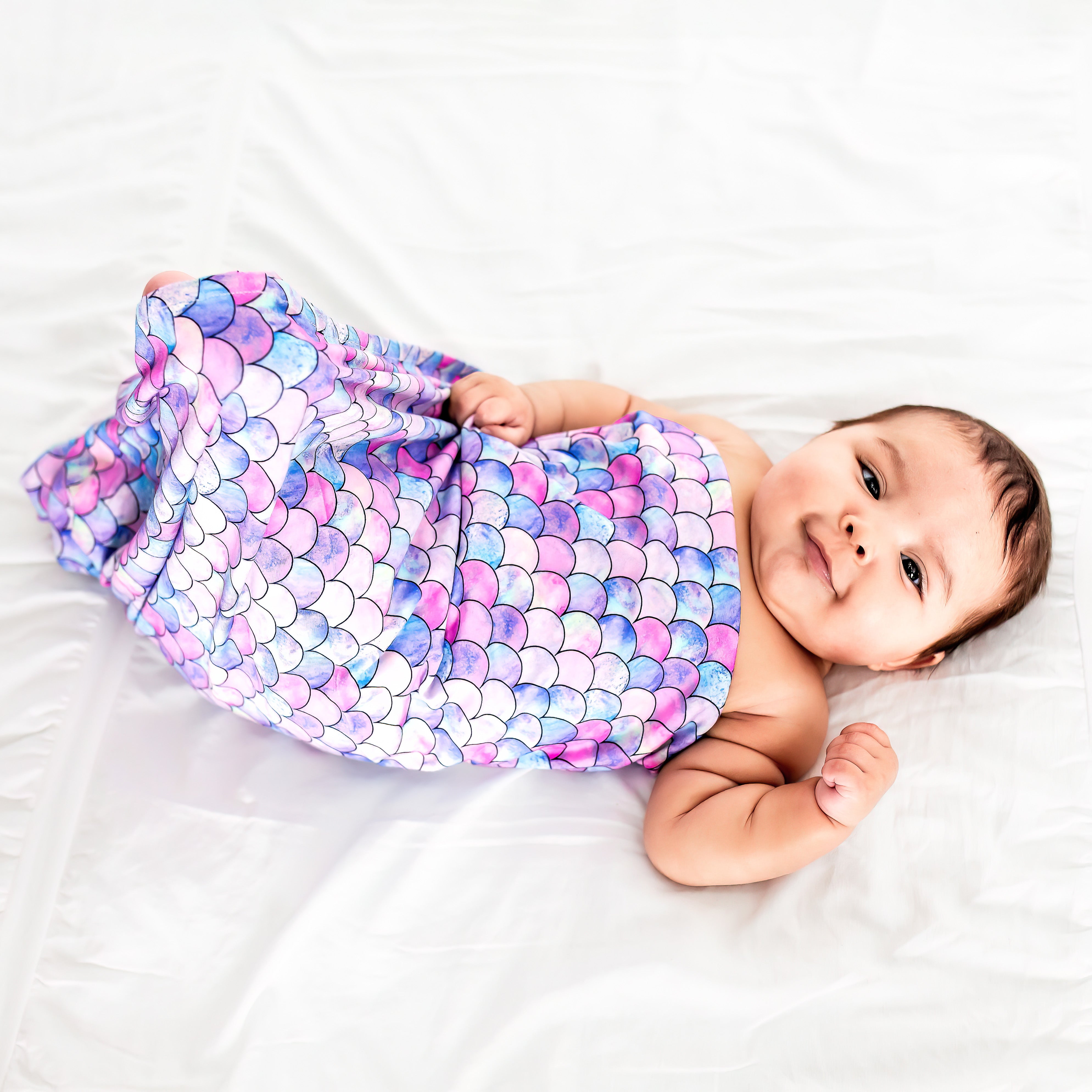 Baby mermaid swaddle sale