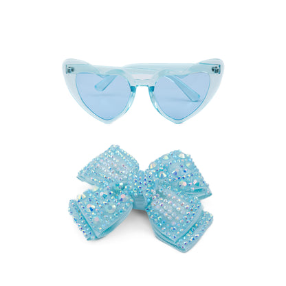 "Baddie" Sunglasses and Hair-Bow Combo